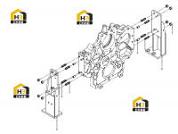 Группа кронштейнов двигателя