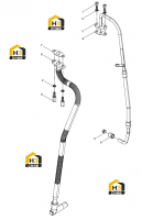 Группа масляных трубок турбонагнетателя