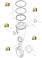 Шатун и поршень