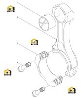 Шатун в сборе