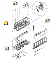 Узел блока цилиндров