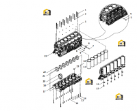 Блок цилиндров в сборе