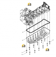 Поддон масляный с креплением