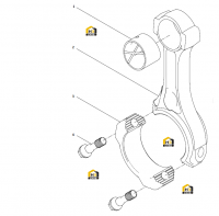 Шатун в сборе