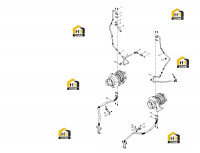 Группа масляных труб турбонагнетателя