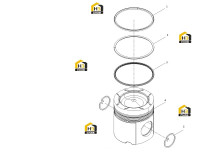 Поршень цилиндра в сборе