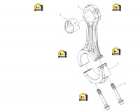 Шатун в сборе