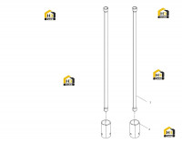 Штанга и стакан толкателя клапана двигателя