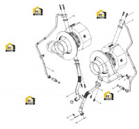 Труба масляная турбонагнетателя