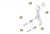 Шатун в сборе