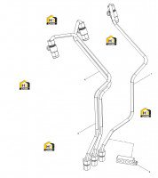 Топливопровод высокого давления в сборе