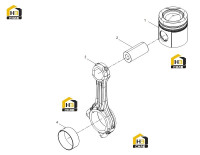 Группа поршней и шатунов