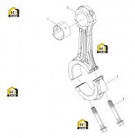 Шатун в сборе