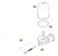 Фильтр центробежный с кронштейном