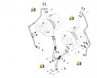Патрубки масляные турбокомпрессора