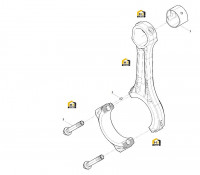 Шатун в сборе