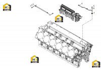 Крепление масляных труб топливного насоса высокого давления