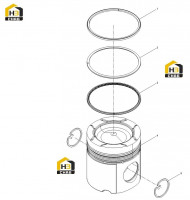 Поршень цилиндра в сборе