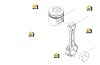 Группа поршней и шатунов