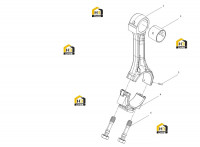 Шатун в сборе