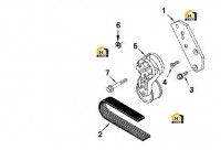 Натяжитель и ремень