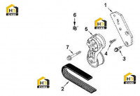 Натяжитель и ремень