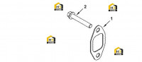 Болт, прокладка выпускного коллектора