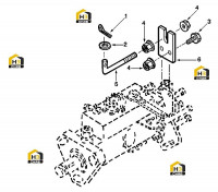 Крепление дроссельной заслонки