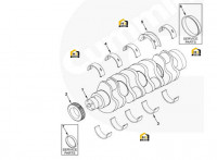 Вал коленчатый и подшипники