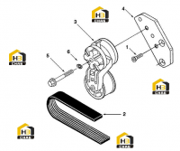 Ремень и натяжитель