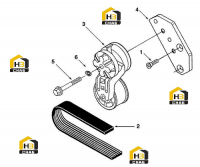 Ремень и натяжитель