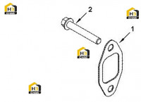 Крепление выпускного коллектора