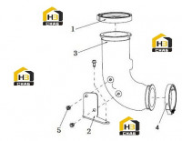 Патрубок соединительный для выхлопных газов