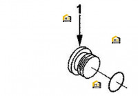 Пробка с кольцом в сборе