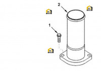 Патрубок термостата