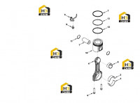 Шатун и поршень