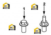 Болты кронштейнов подъема двигателя