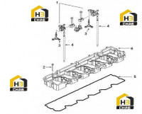 Коромысло клапана и штанги толкателя