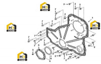 Крышка корпуса распределительных шестерен