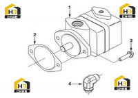 Установка гидронасоса рулевого управления