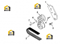Натяжитель и ремень