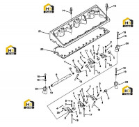 Рычаг коромысла и корпус