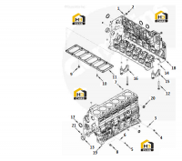 Блок цилиндров с комплектующими