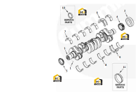 Вал коленчатый и подшипники