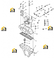 Подсоединение выпускное водяное