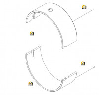 Комплект коренных вкладышей