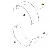 Комплект шатунных вкладышей