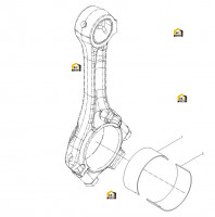 Комплект шатунных вкладышей в сборе