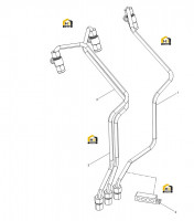 Комплект топливных трубок двигателя