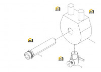 Крепление масляного радиатора